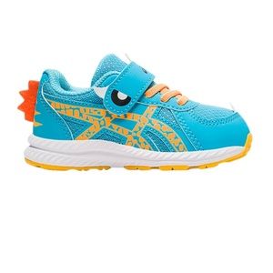 NEW! ASICS The Contend 7 PS School Yard Sneakers Lightweight Blue Orange Size 5
